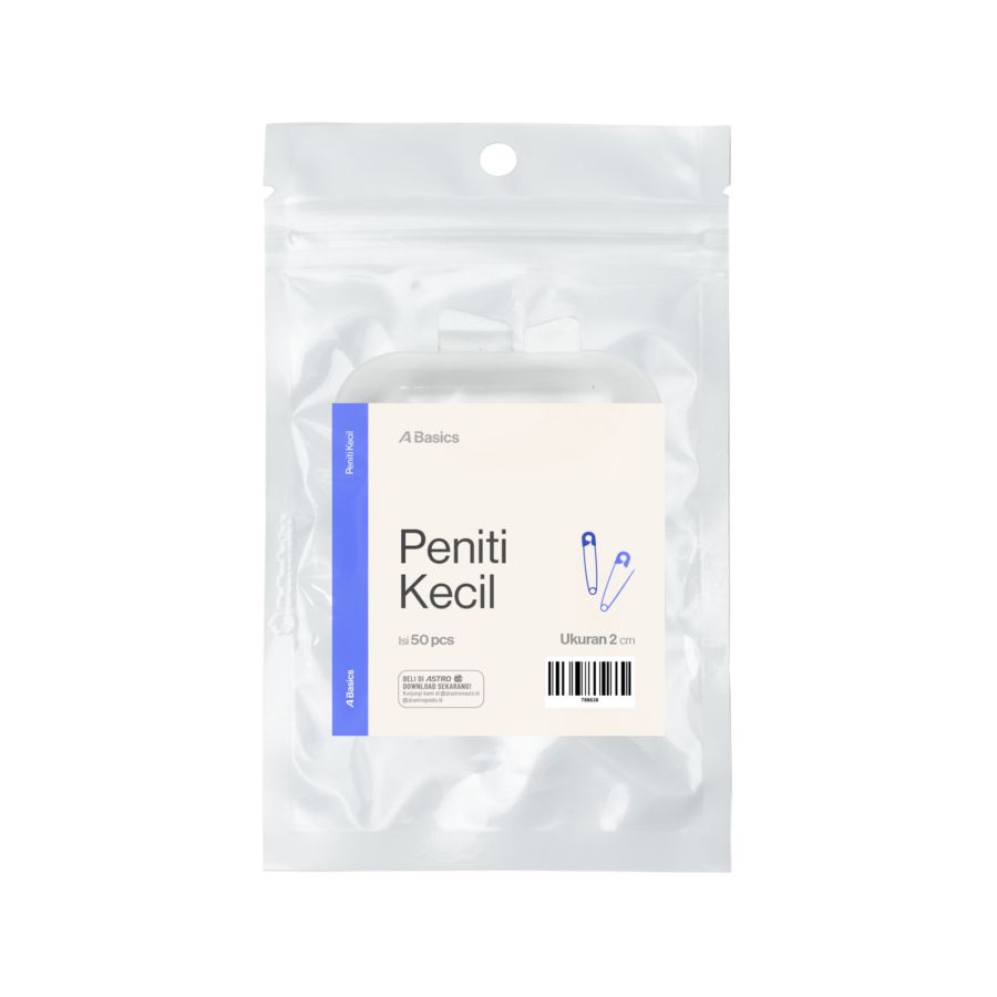 Peniti Kecil A Basics 50 pcs 1pack