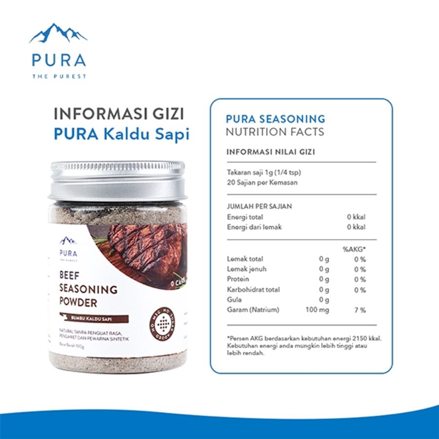 Pura Seasoning Kaldu Sapi 100gram