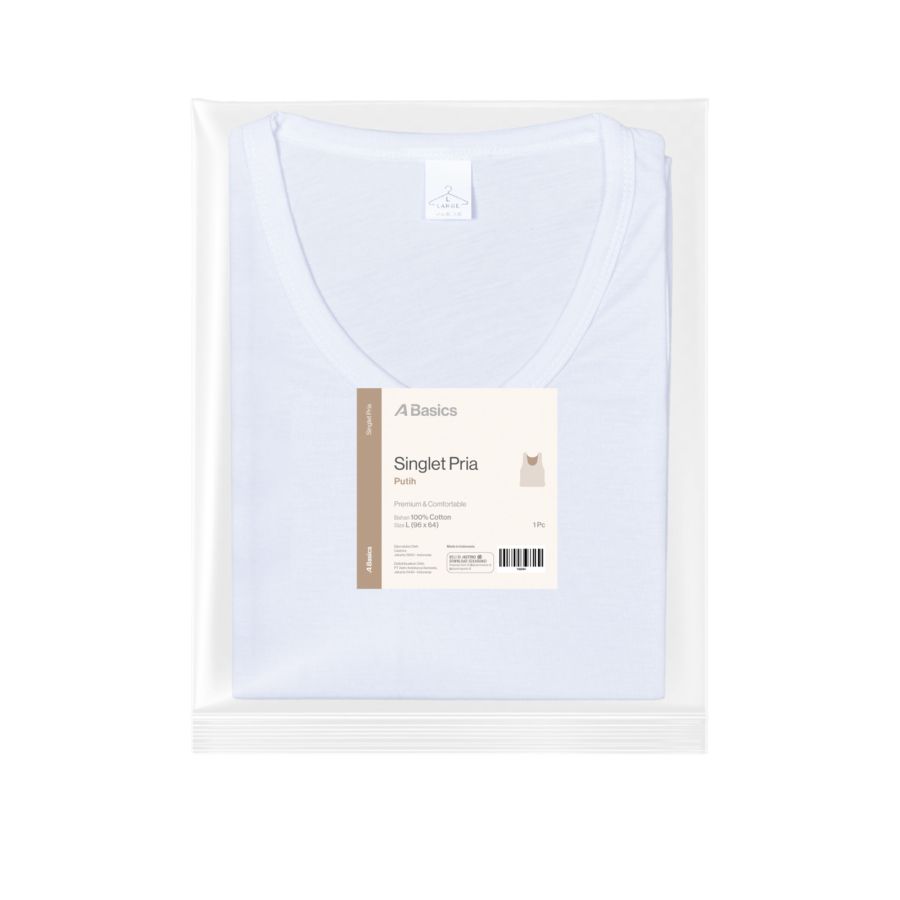 Singlet Pria Size L A Basics 1pcs
