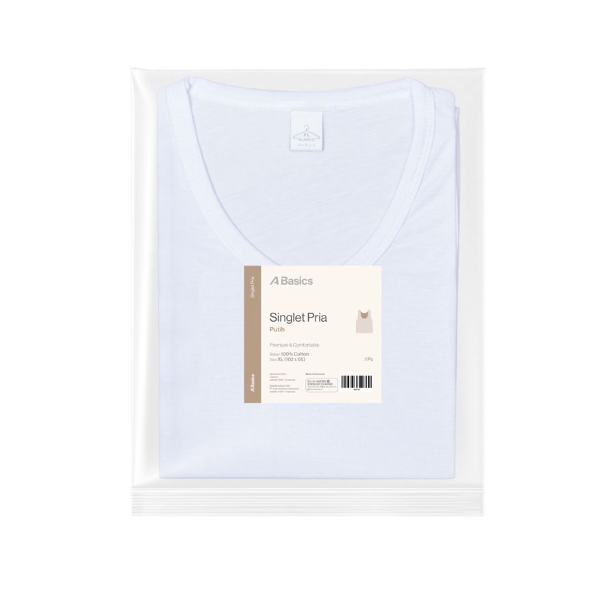 Singlet Pria Size XL A Basics 1pcs