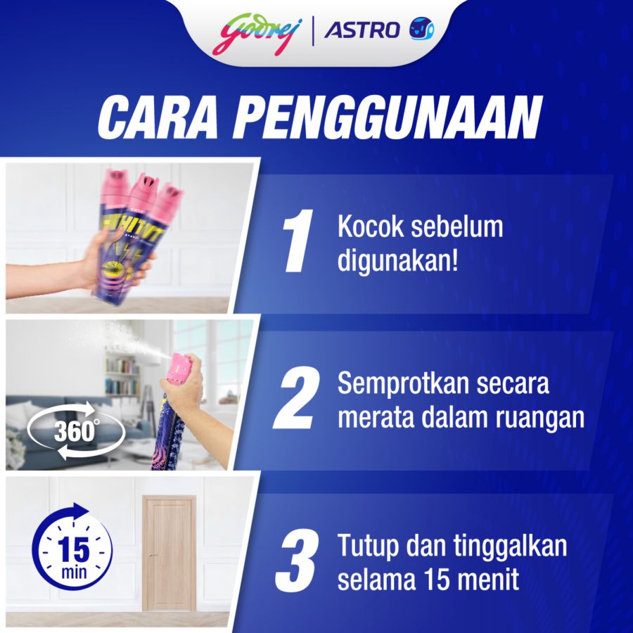 HIT Aerosol Orange Obat Nyamuk 600ml