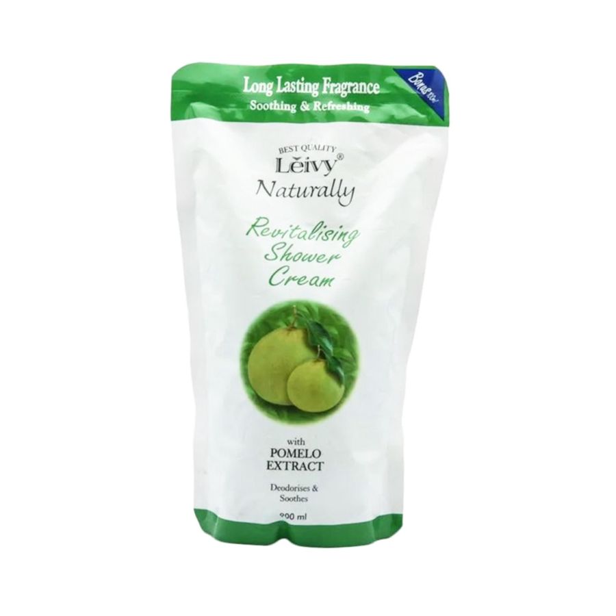 Leivy Naturally Revitalising Shower Cream Refill Pouch 900ml