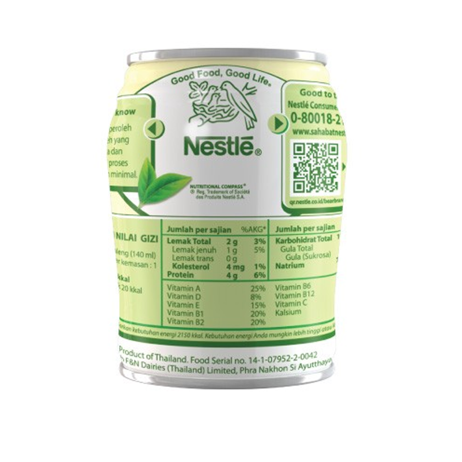 Bear Brand Gold White Tea Susu Sterill 140ml