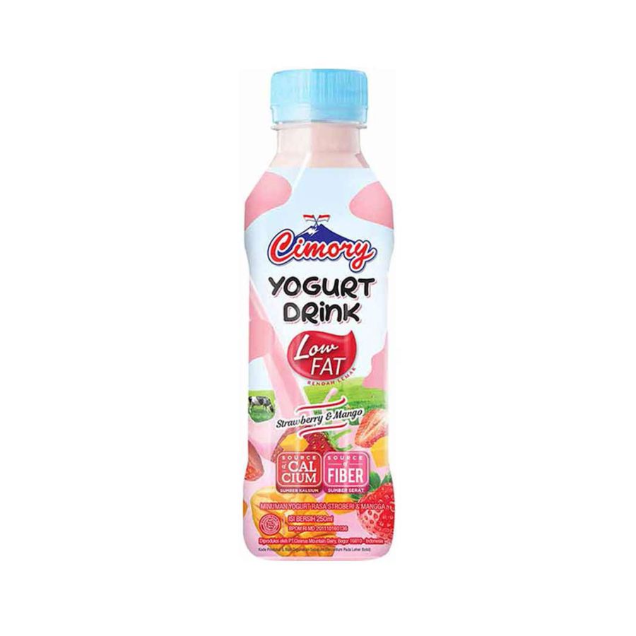 Cimory Yogurt Drink Low Fat Strawberry & Mango 250ml