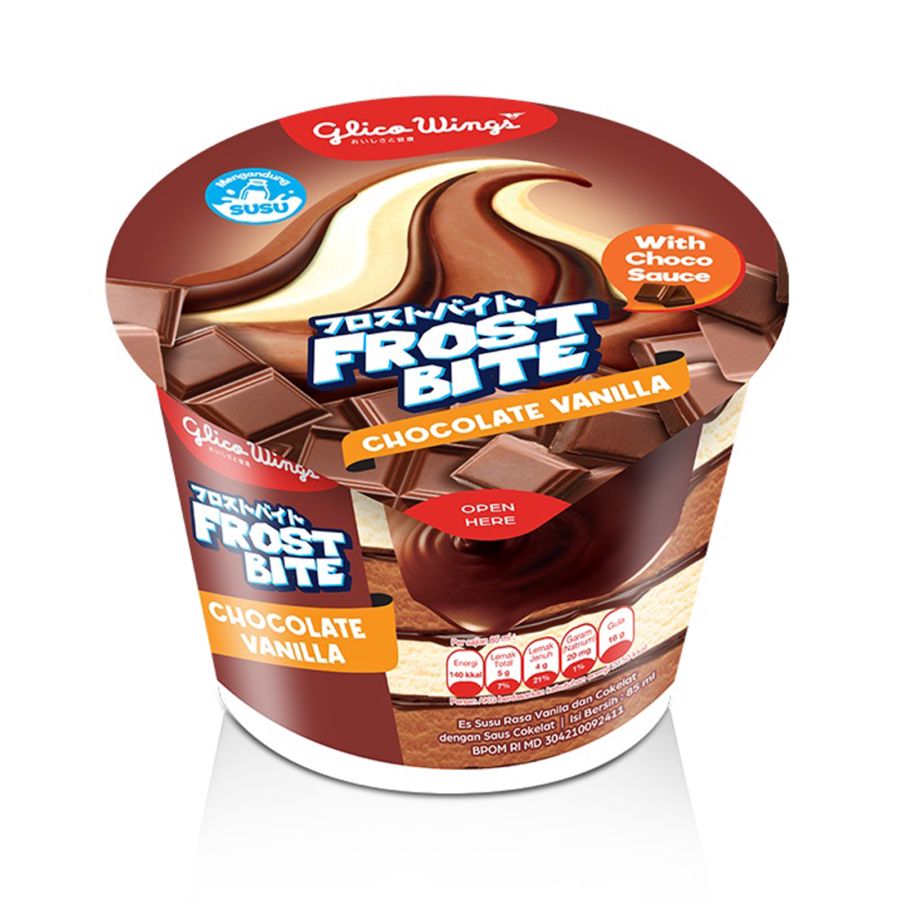 Glico Wings Frostbite Chocolate Vanilla Cup 90ml