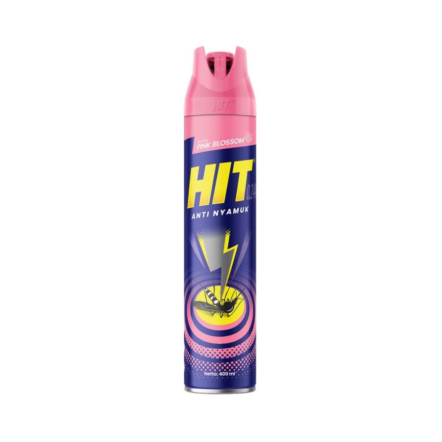 HIT Aerosol Obat Nyamuk Pink Blossom/Pembasmi Serangga 400ml