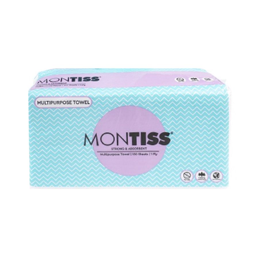 Montiss Multipurpose Towel Tisu Wajah 150sheets