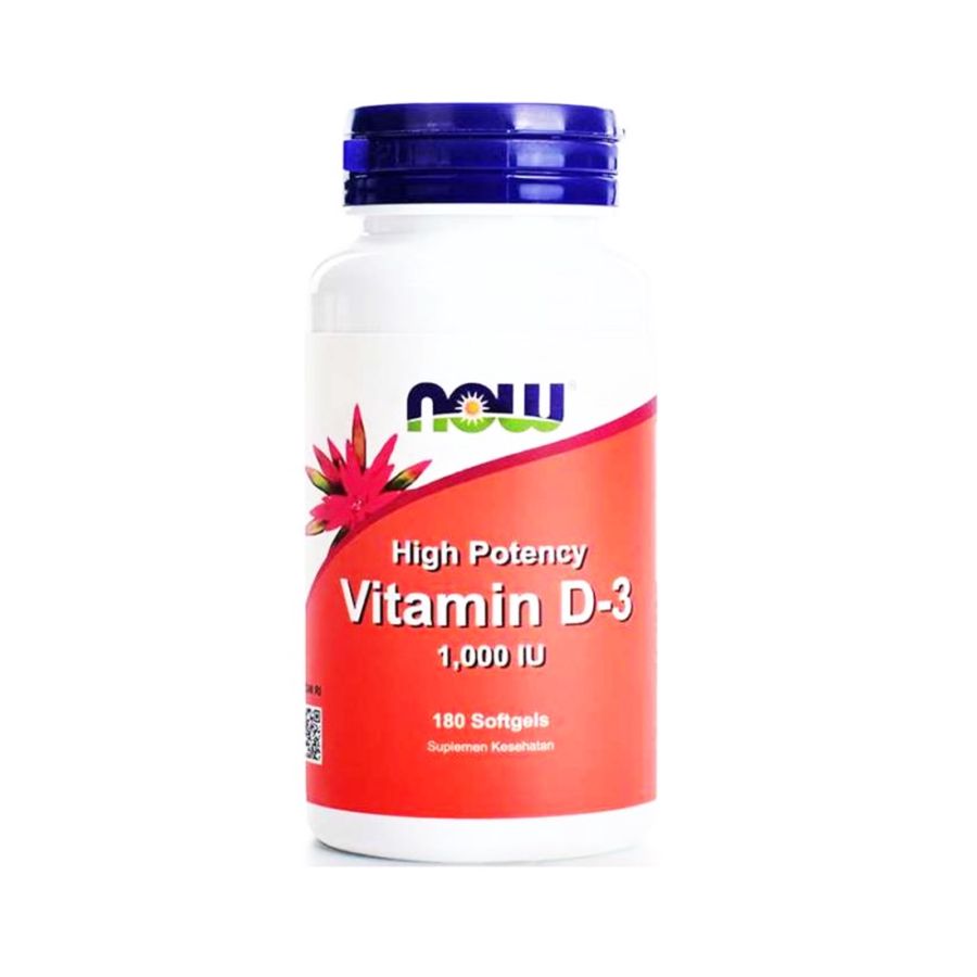 Now Vitamin D-3 1000 IU 180kapsul