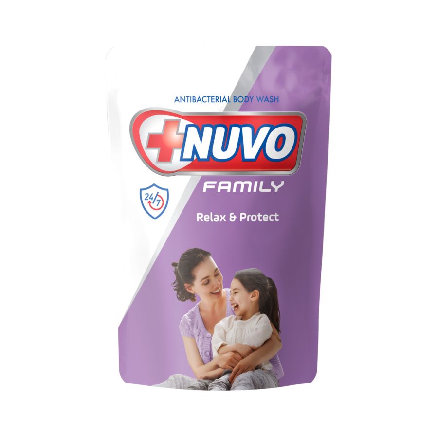 Nuvo Body Wash Family Relax & Protect Pouch 400ml