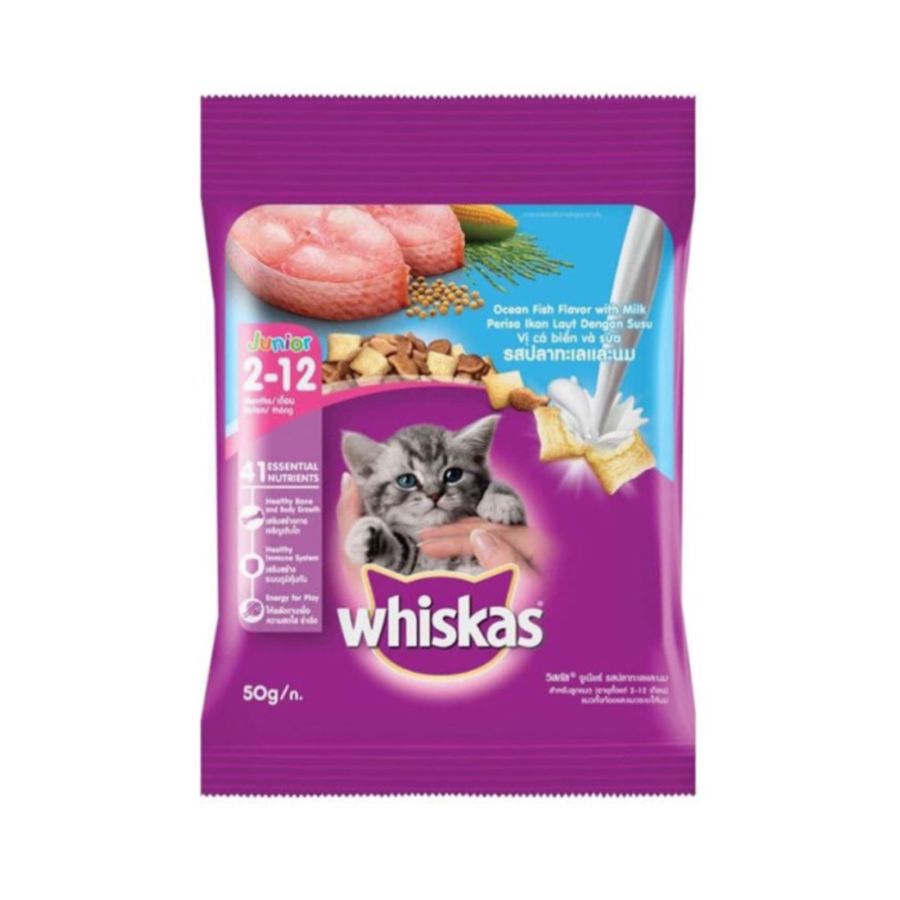 Whiskas Junior Ocean Fish Cat Food 50gram