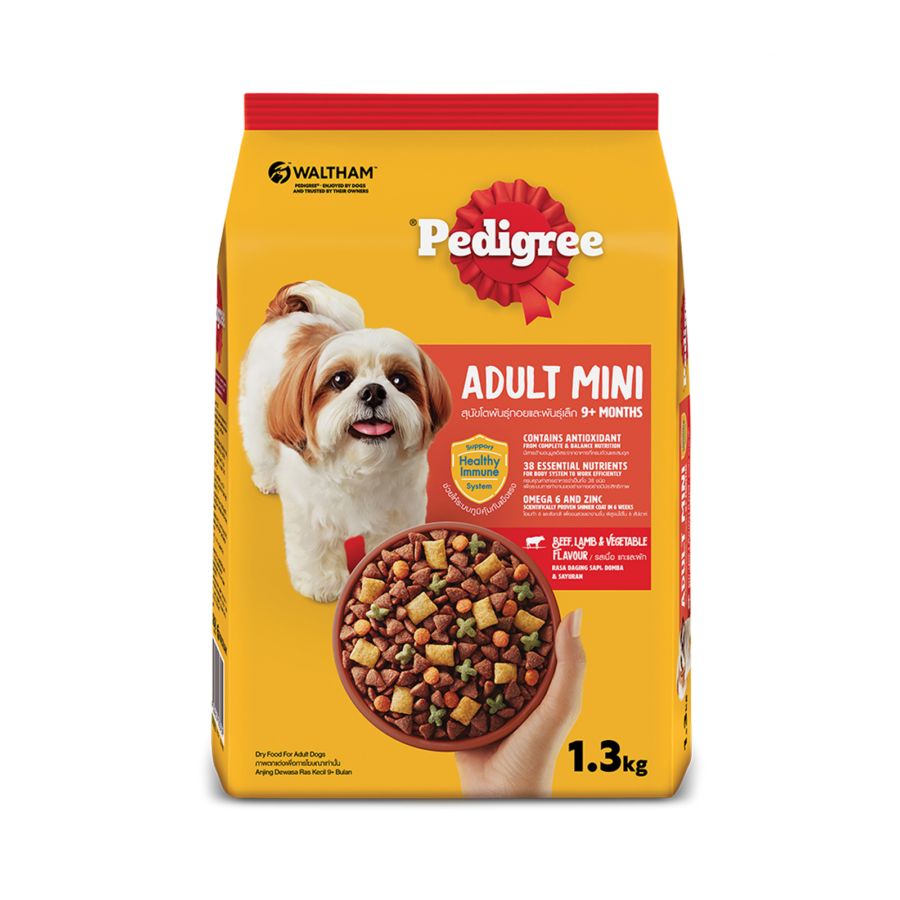 Pedigree Dry Mini Dog Food Beef & Vegetable 1300gram