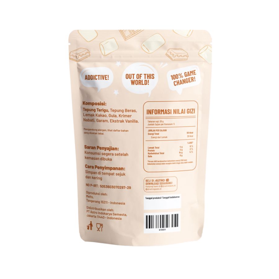 Pillow Cookies Vanilla Astro Goods 90gram