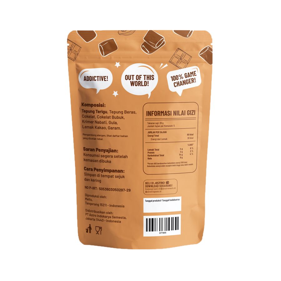 Pillow Cookies Double Choco Astro Goods 90gram