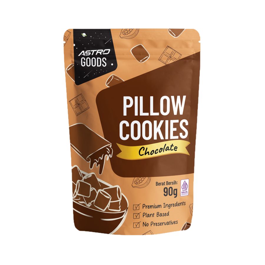 Double Choco Pillow Cookies Astro Goods 90gram