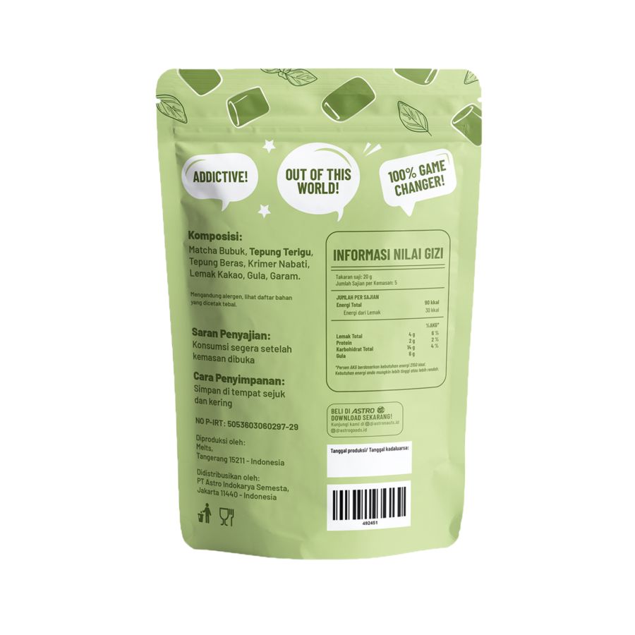 Pillow Cookies Matcha Astro Goods 90gram