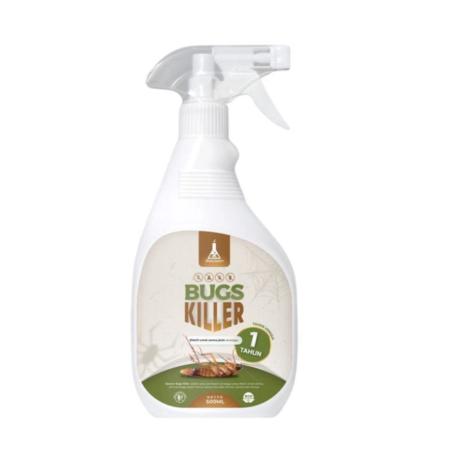 Racoon Bugs Killer Spray Anti Kecoa, Semut & Serangga 500ml