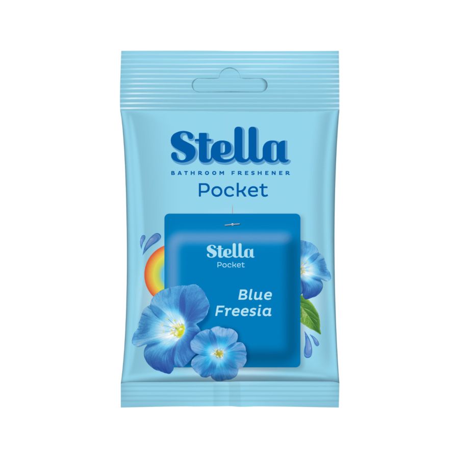 Stella Pocket Bathroom Blue Freesia 10 gram/Pengharum Kamar Mandi 10gram