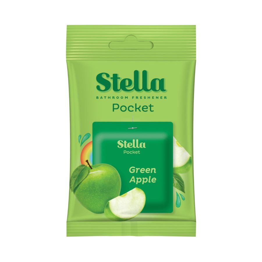 Stella Pocket Bathroom Green Apple/Pengharum Kamar Mandi 10gram