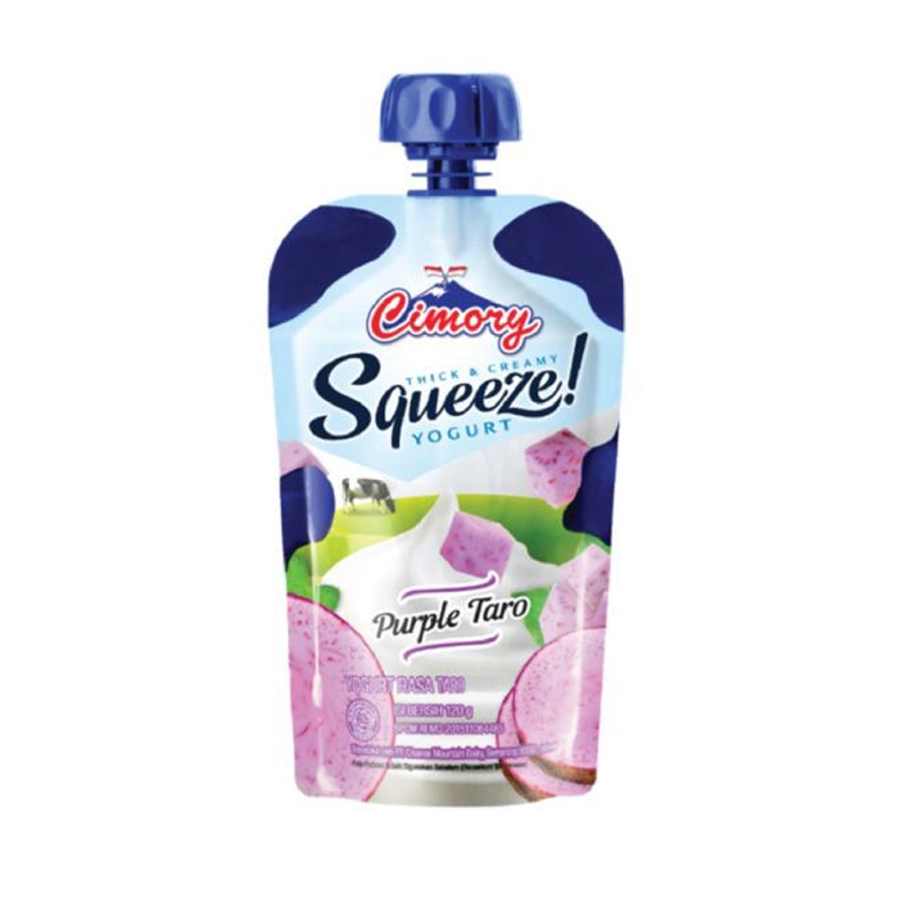 Cimory Squeeze Purple Taro Yogurt/Yoghurt 120ml