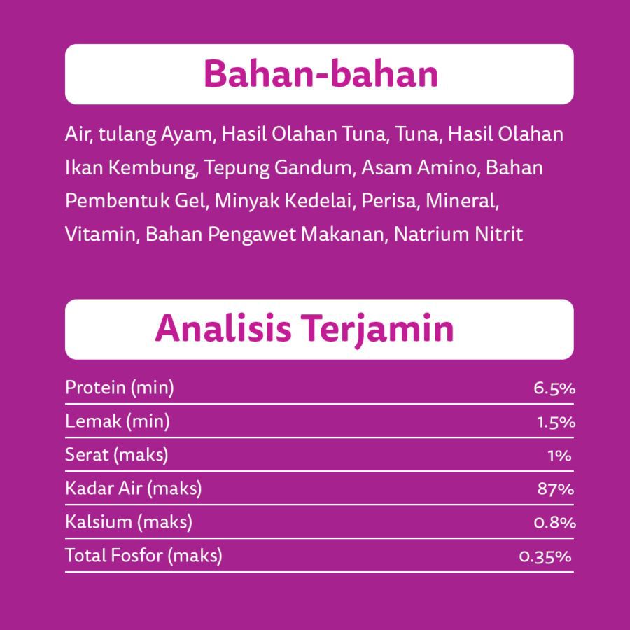 Whiskas Tuna Adult Makanan Kucing Pouch 80gram