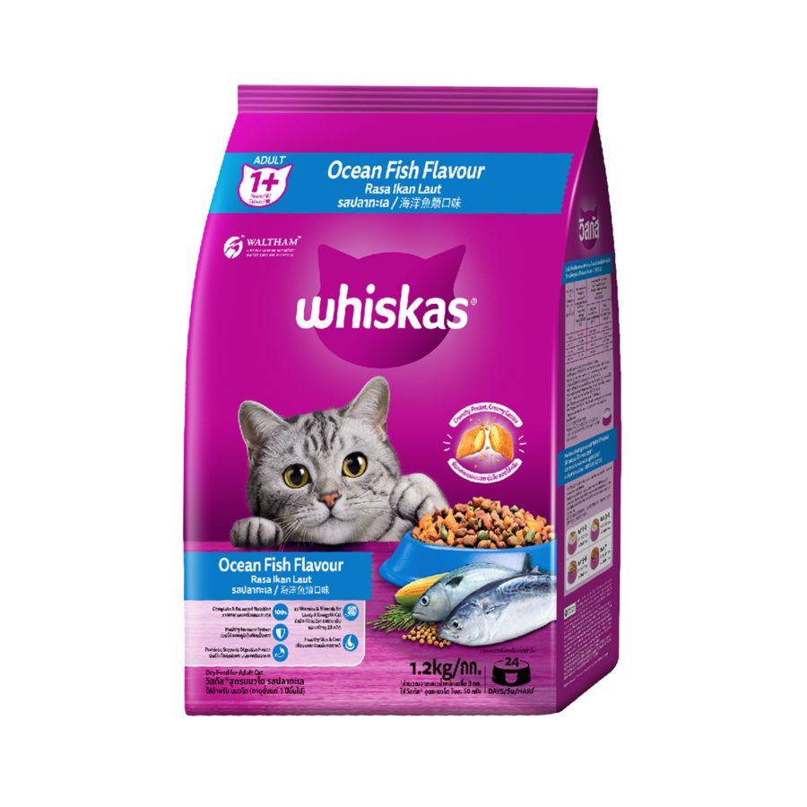 Whiskas Ocean Fish Dry Cat Food 1200gram