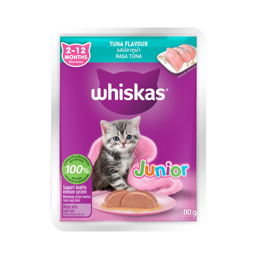 Whiskas Pouch Junior Tuna 80gram