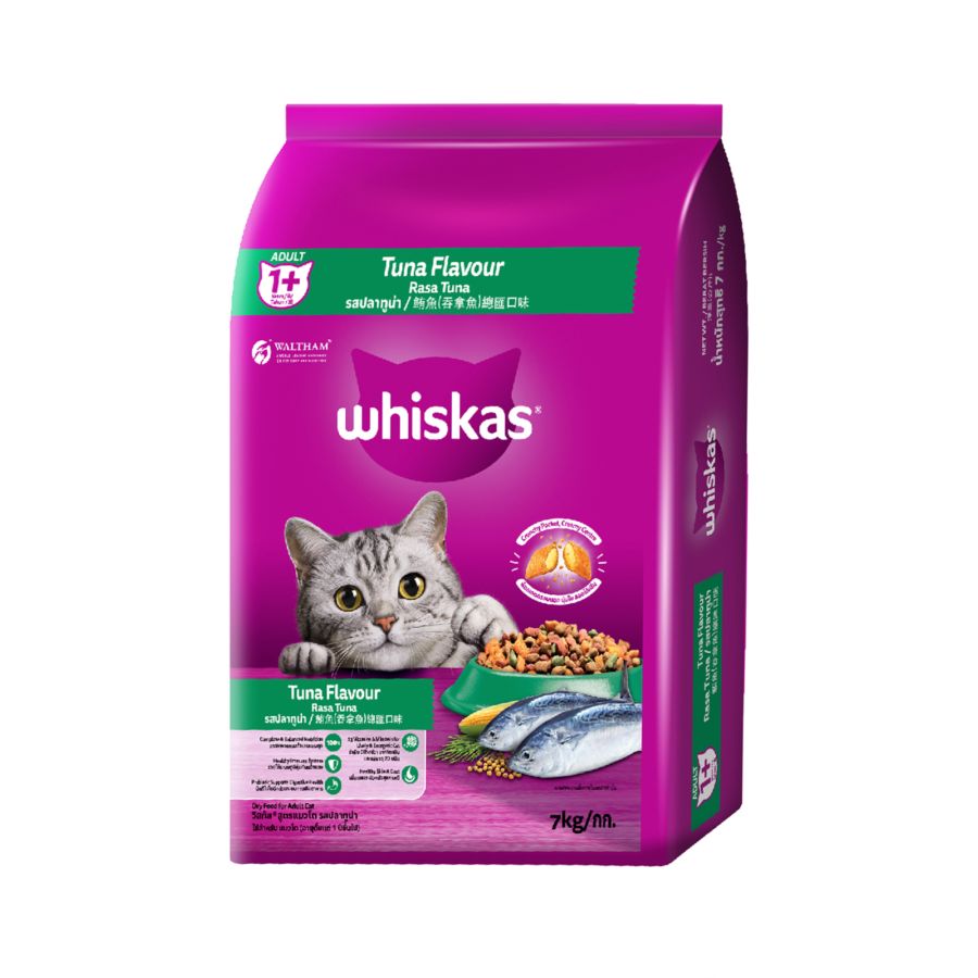 Whiskas Tuna Adult Makanan Kucing Kering 7kg