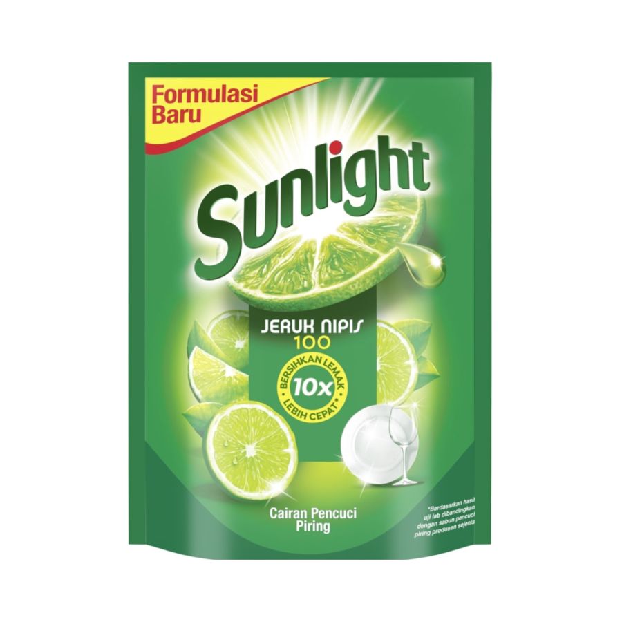 Sunlight Sabun Pencuci Piring Jeruk Nipis Refill/Sabun Cuci Piring 1500ml