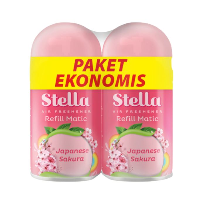 Stella Matic Japanese Sakura Pengharum Ruangan Refill 2 Pack