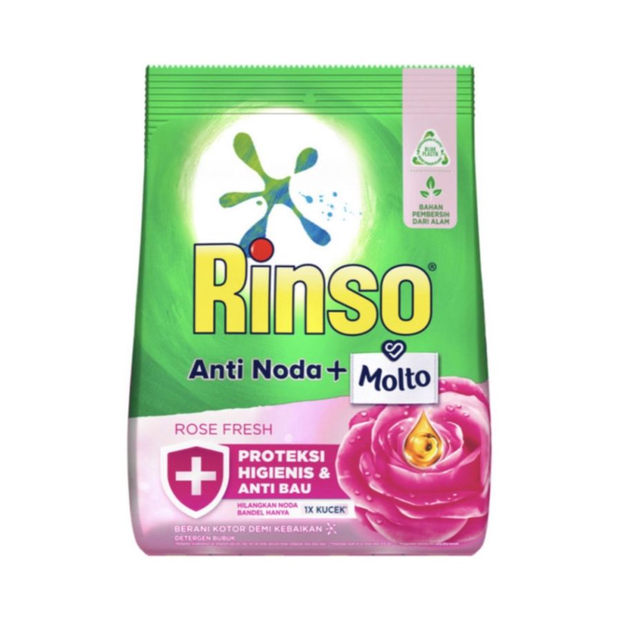 Rinso Molto Rose Fresh Deterjen Bubuk Bag 1800gram