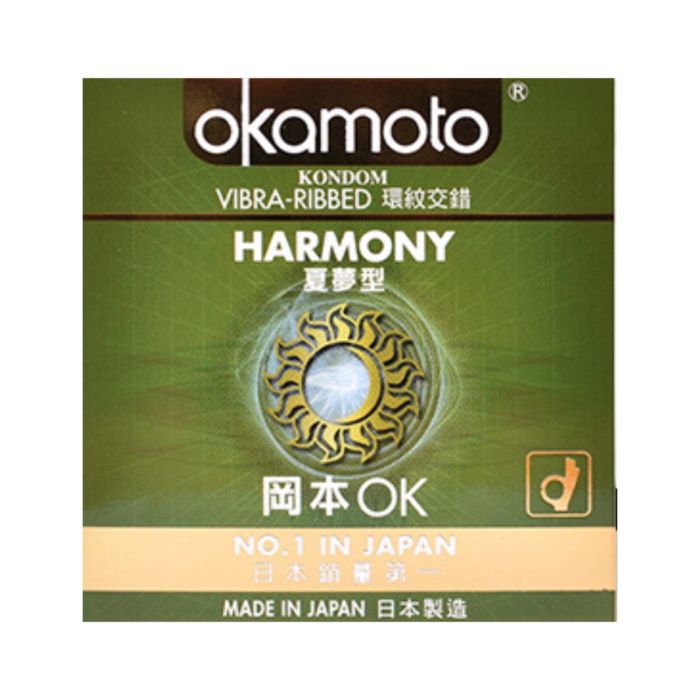 Okamoto Harmony Vibra Ribbed Box