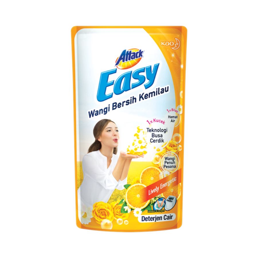 Attack Easy Deterjen Cair Lively Energetic 750ml 750ml