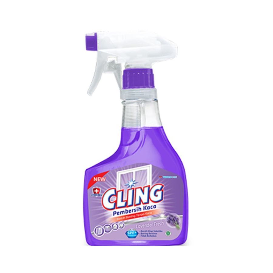 Glass Cleaner Cling Ungu Botol 440ml