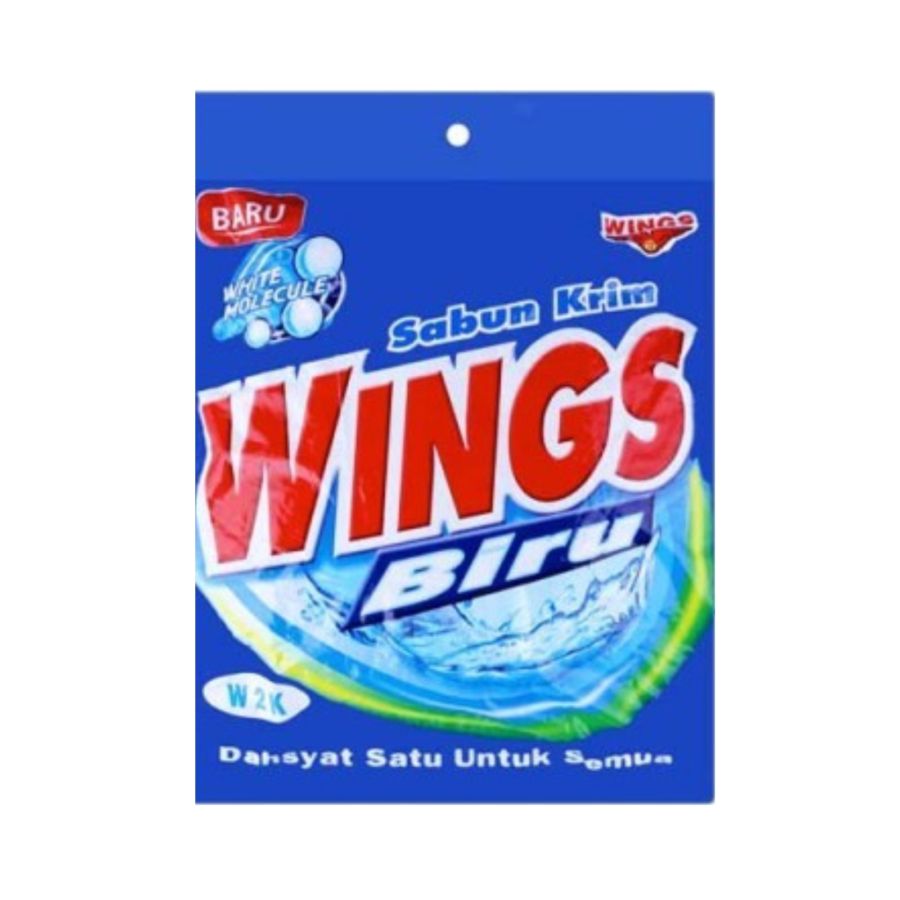 Wings Biru Deterjen Krim Sabun Colek 414gram