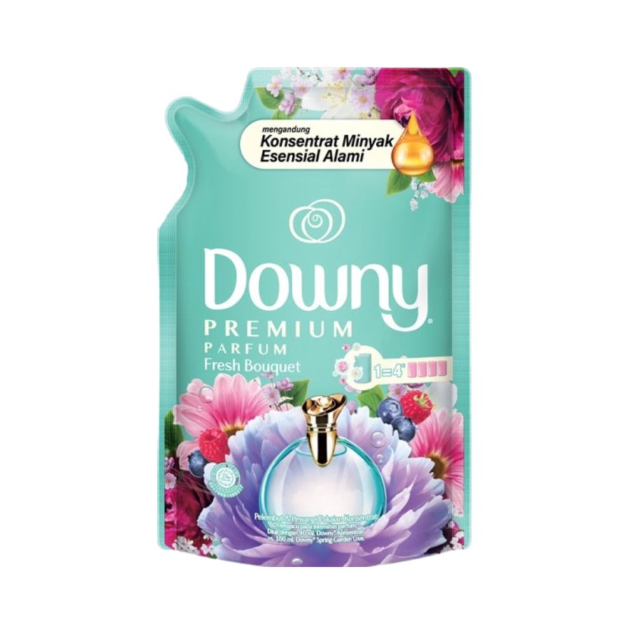 Downy Premium Parfum Fresh Bouquet Refill/Pelicin Pelembut Pakaian 1450ml