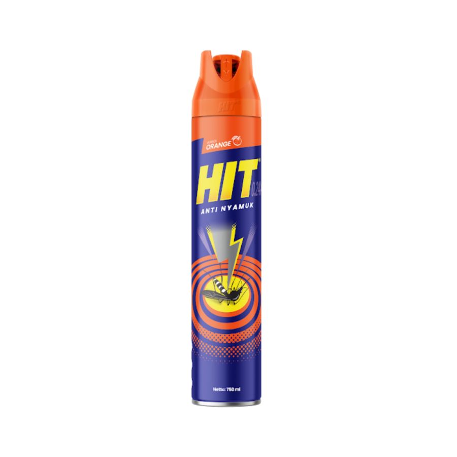 HIT Aerosol Orange Obat Nyamuk/Pembasmi Serangga 750ml