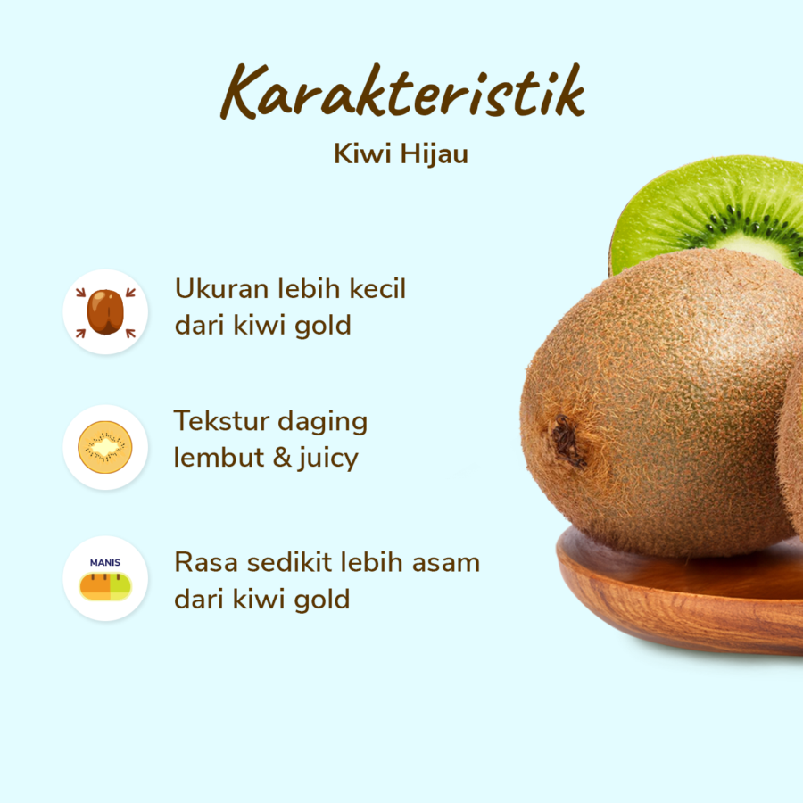 Kiwi Green Sweet Astro Farm 2 pcs 90-100 gram