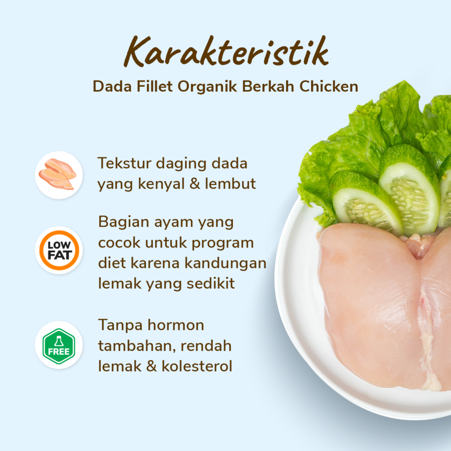 Dada Boneless Organik Berkah Chicken 500gram