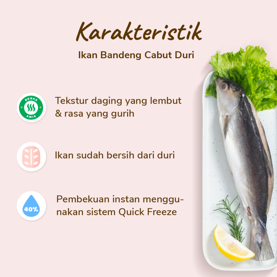 Ikan Bandeng Cabut Duri Astro Basics 220-260gram