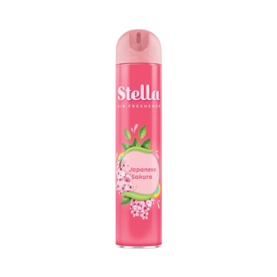 Stella Aerosol Japanese Sakura Pengharum Ruangan 350+50 ml/Pengharum Ruangan