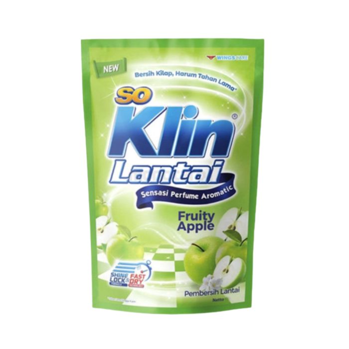 SoKlin Fruitty Apple Pembersih Lantai Pouch