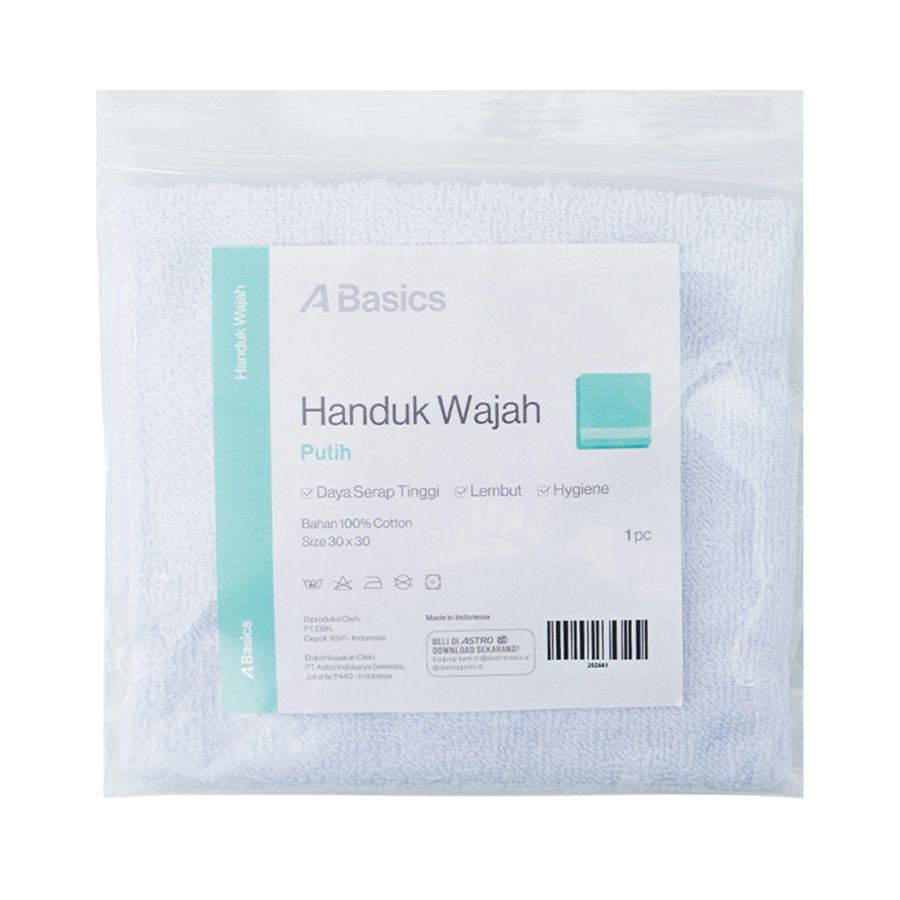 Handuk Wajah 30x30 - A Basics 1pcs