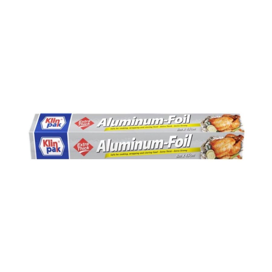 Klinpak Aluminium Foil Jumbo Box 45cm x 8m 1pcs