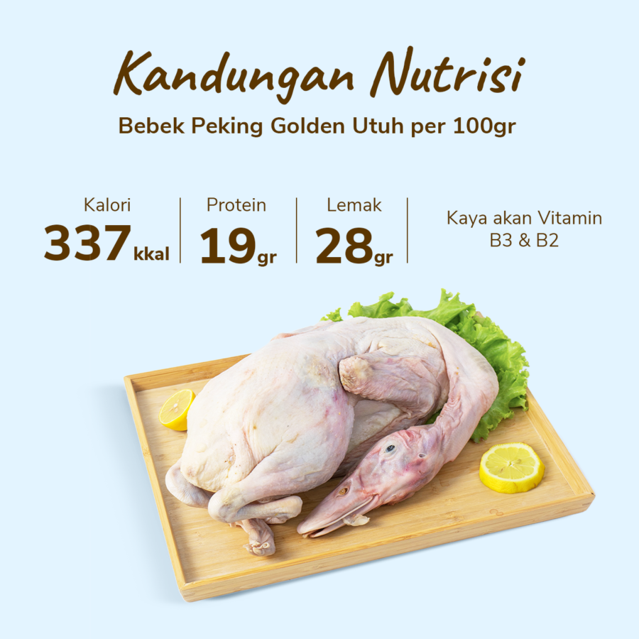 Bebek Peking Golden Utuh 2-2.5kg 1pcs