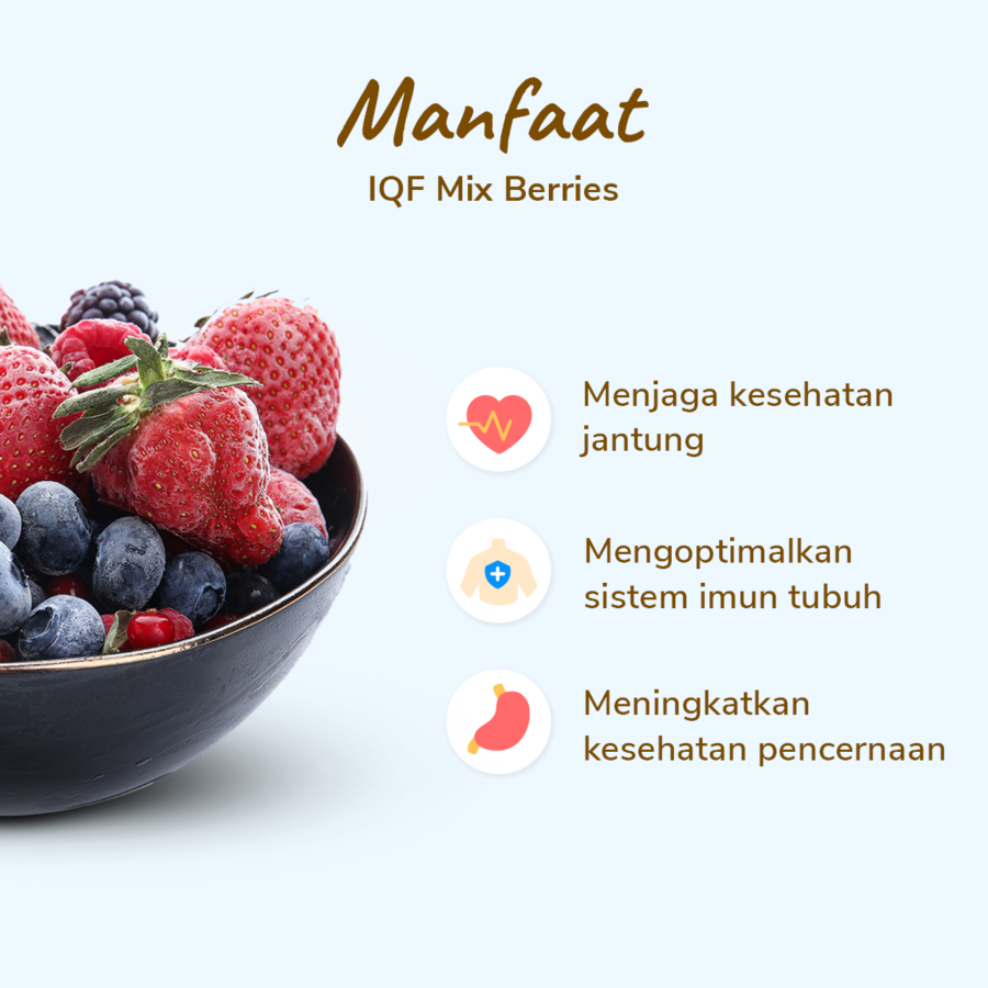 8 Fruitz Mixed Berries Frozen (IQF) 500gram