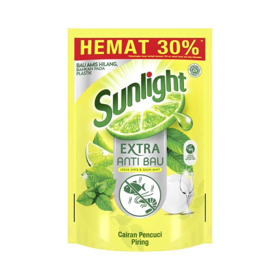 Sunlight Anti Bau Sabun Cuci Piring 650ml/Sabun Cuci Piring 650ml