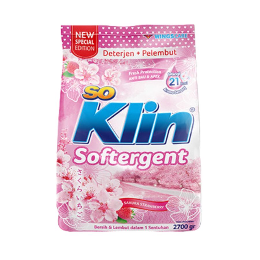 Soklin Deterjen Bubuk Soft Sakura 2,7Kg