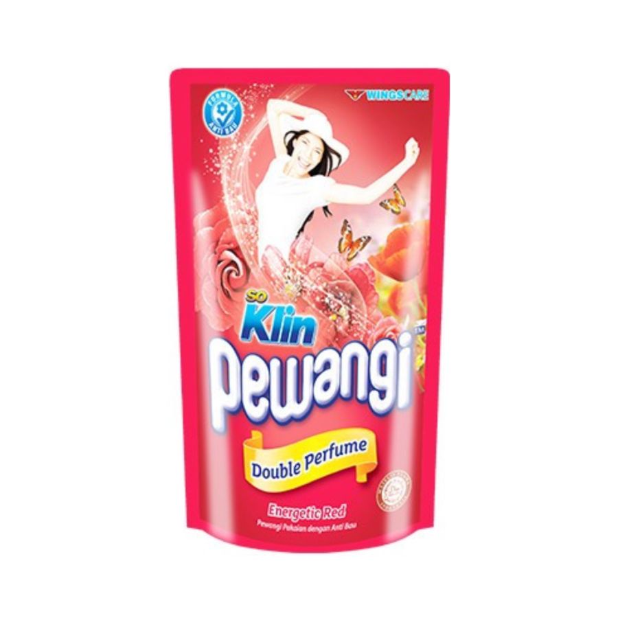 Soklin Pewangi Pakaian Double Perfume - Energetic Red/Pelicin Pelembut Pakaian 1700ml