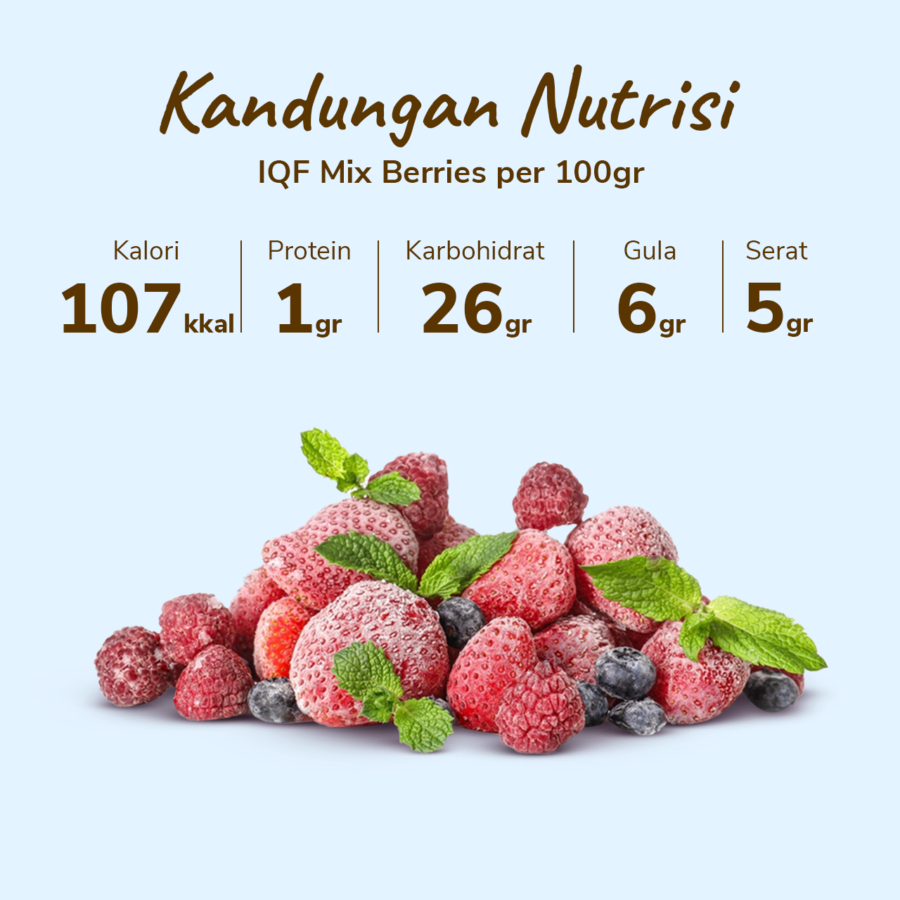 8 Fruitz Mixed Berries Frozen (IQF) 500gram