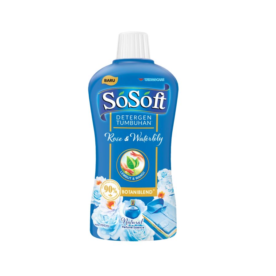 So Soft Liquid Detergent Rose & Waterlily Bottle 700ml